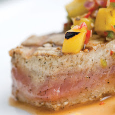 Yellowfin Tuna with Grilled Pineapple Salsa