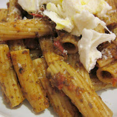 Rigatoni with Mushroom Ragu, Fresh Mozzarella, and Truffle