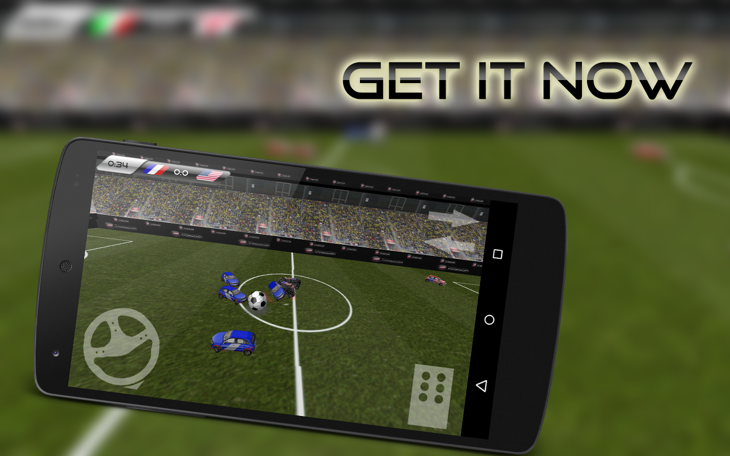 Android application car soccer world cup screenshort
