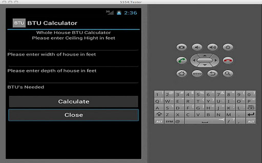 Whole House BTU Calculator