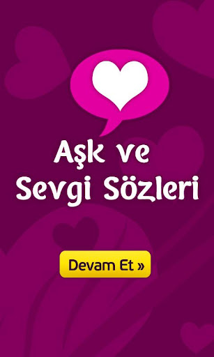 Aşk ve Sevgi Sözleri