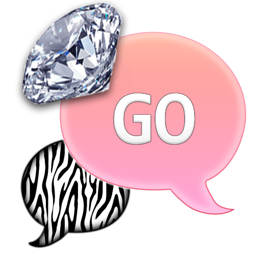 GO SMS - Zebra Pink Diamond 4 個人化 App LOGO-APP開箱王