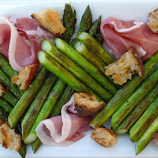 Asparagi Alla Griglia--Asparagus W/ Prosciutto & Gorgonzola