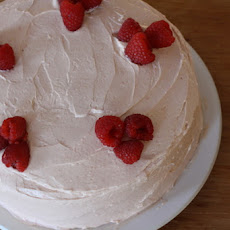 Lemon Birthday Cake with Raspberry Buttercream