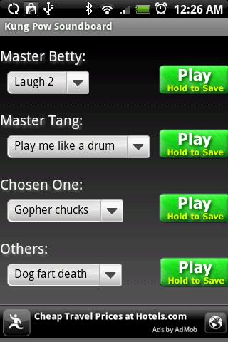 Kung Pow Soundboard