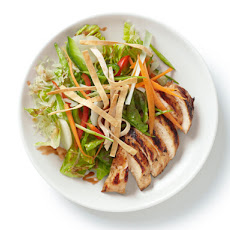 Asian-Style Grilled Chicken Salad With Cherry-Peanut Dressing