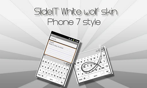 SlideIT White Wolf Skin