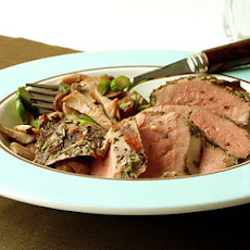Grilled Duck with Warm Mushroom Salad and Truffle Vinaigrette