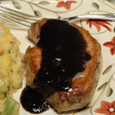 Raspberry-Glazed Pork Chops