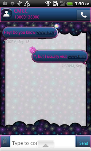 【免費個人化App】GO SMS THEME/StarGazer1-APP點子