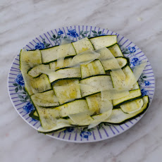 Raw Zucchini Ribbons with Parmesan