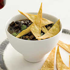 Black Bean Soup with Crispy Tortillas
