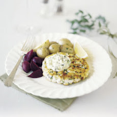 New England Fish Cakes with Herbed Tartar Sauce