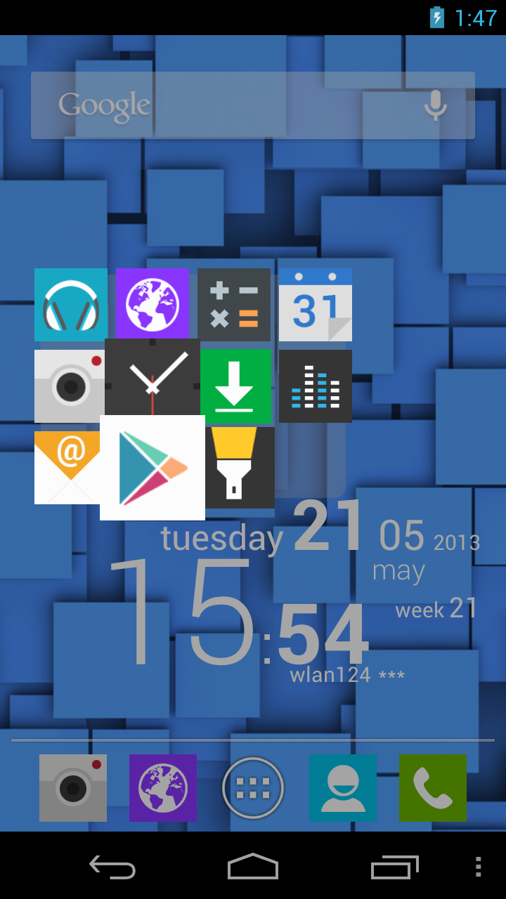 Android application CircleLauncher screenshort