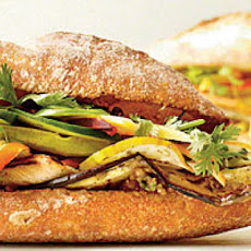 Grilled Eggplant Banh Mi Sandwich