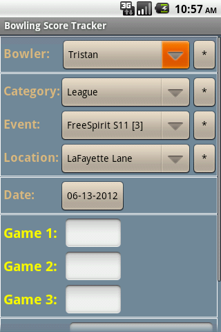 Bowling Score Tracker