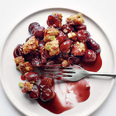 Pistachio-Cherry Crumble