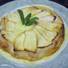 Apple Tartlets  With Nutmeg Scented Orange Custard