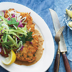 Fried Pork Chops with Caramelized Onion Gravy
