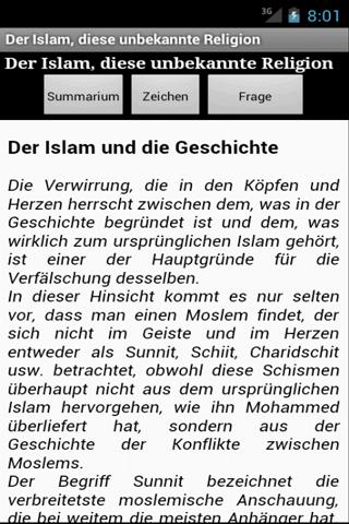 Islam unbekannte religion