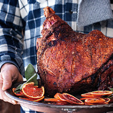 Roasted Fresh Ham with Citrus and Rye