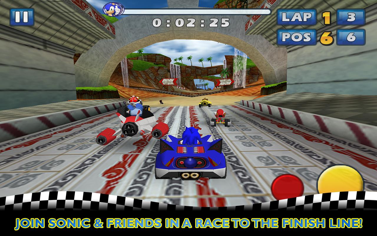 Android application Sonic &amp; SEGA All-Stars Racing screenshort