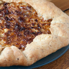 Rich Blue Cheese, Caramelized Onion and Bacon Galette