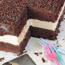Chocolate Cake with Peanut Butter Filling