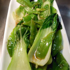 Simple Baby Bok Choy and Snow Peas