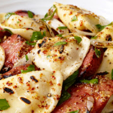Grilled Pierogies and Kielbasa