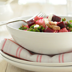 Beet Salad with Apple, Quinoa, Kale and Walnuts