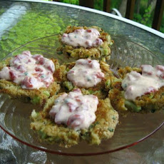 Panko-Crusted Crab Cake Bites With Roasted Pepper-Chive Aioli