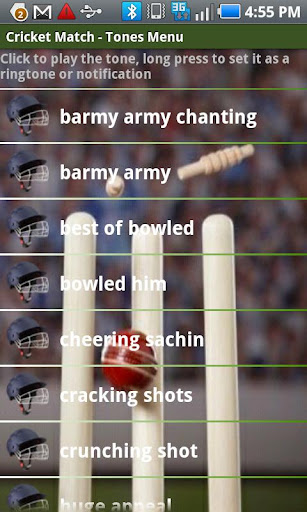 Cricket Game Tones