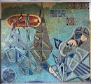 Painel em azulejo aos Exploradores de Barcarena