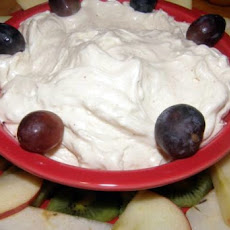 Eggnog Cream Cheese Dip W/Fresh Fruit Wreath