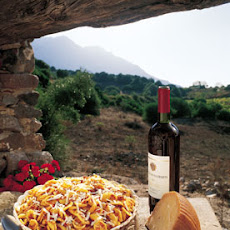 Saffron Pasta with Pork and Tomato Sauce