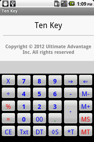 Ten Key Calculator