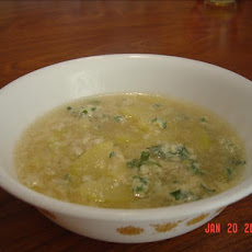 Zucchini Parmesan Soup With Rice