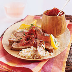 Fiery Flank Steak with Tomato Jam