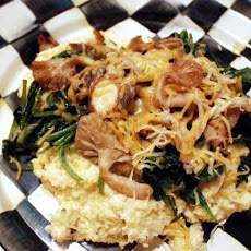 Goat's Cheese Polenta With Mushrooms