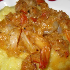 Shrimp Scampi With Preserved Lemon and Polenta