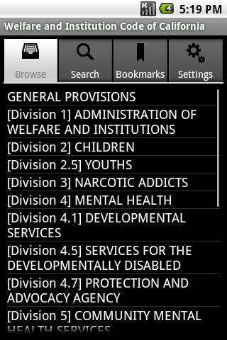 CA Welfare Institution Code