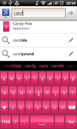 Candy Pink HD Keyboard Theme