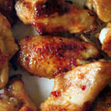 Peach-Bourbon Wings