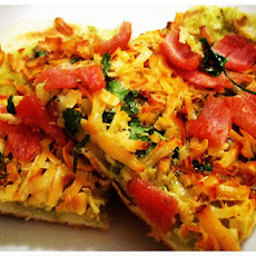 Back-Bacon Quick Grilled Pizza