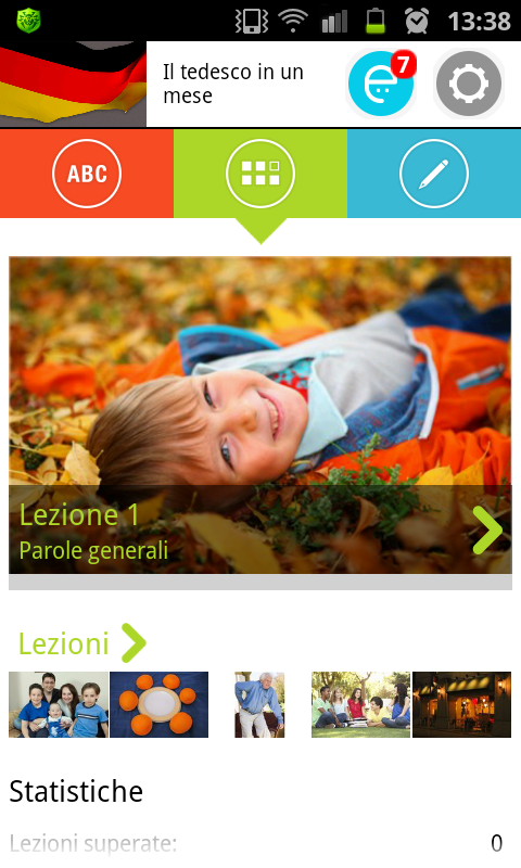 Android application German in a Month: Audio course, listening lessons screenshort