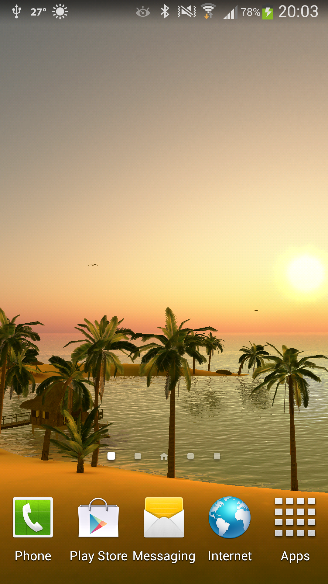 Android application Maldives 3D LWP, True Weather screenshort