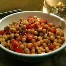 Chickpea salad with Tomatoes and Mint (Vegan, Gluten Free)