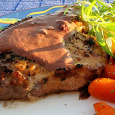 Pork With Creamy Tarragon Wine Sauce