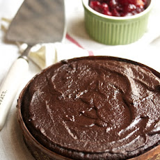 Chocolate Cranberry Cake with Chocolate Icing